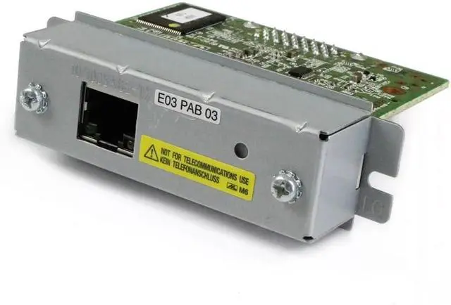 Alt view image 6 of 7 - UB-E03 Ethernet Interface Module C32C824541 Print Server For TM-T88VI/T88V/T70II/U220B/220PB/220PD/220PA/T81/T82II/T88III/T88IV/T70/T90/T86L Printers 100 Mbps Fast Ethernet