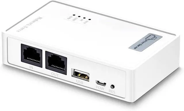 Main image of Wireless Print Server for USB Printers, Share Printers to Multiple Computers, No Software Installation Required, Easy to Install and Configure (with WiFi Function)