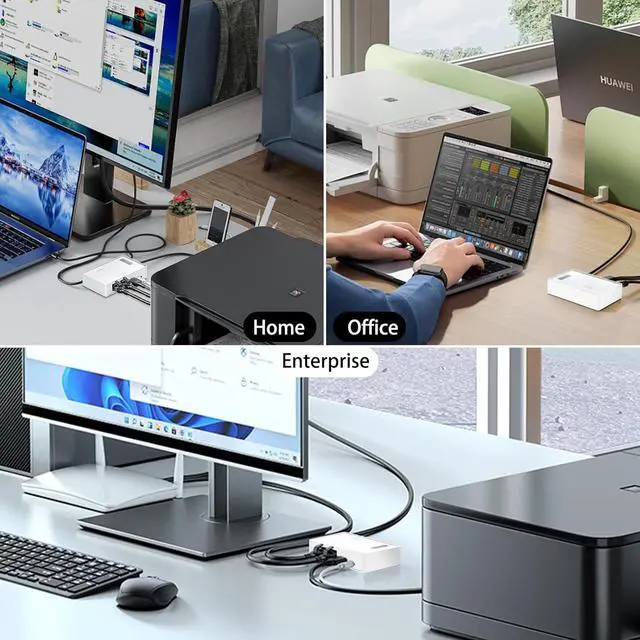 Alt view image 5 of 7 - Wireless Print Server for USB Printers, Share Printers to Multiple Computers, No Software Installation Required, Easy to Install and Configure (with WiFi Function)