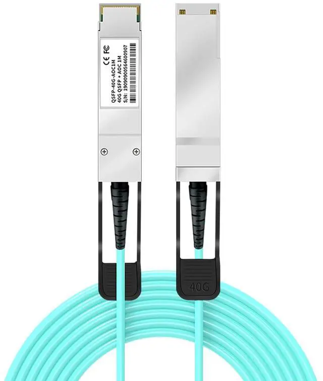 Main image of 40G QSFP+ AOC Fiber Stacking Cable 3Meter/9.8ft - Compatible with Juniper Devices, OM3 MMF Active Direct-Attach Fiber Twinax Cable, QSFP+ to QSFP+ 40GBASE AOC Ethernet Optical Cables