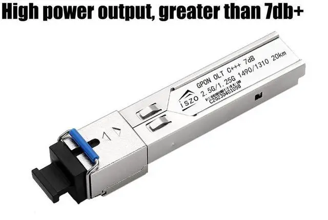 Alt view image 4 of 7 - Iszo High-Power GPON OLT C+++ with 7dBm SC UPC, Optical PON Module, 2.5/1.25Gbps, Max Distance 20km, Compatible with OLT BDCOM HIOSO VSOL Think TPLINK and More (4pcs, 8dB)