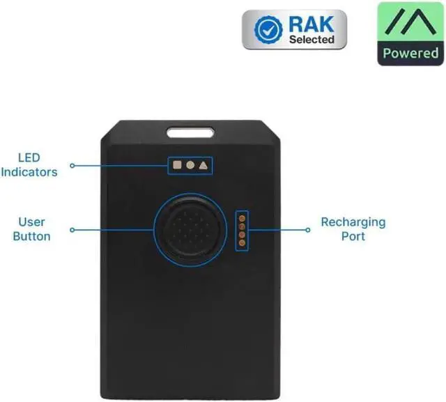 Alt view image 7 of 7 - WisMesh Tag from RAKwireless & MOKOSmart, Meshtastic Compatible Card Sized Node, 868/915 MHz, IP66 Waterproof, LoRa Device, 1000mAh Battery