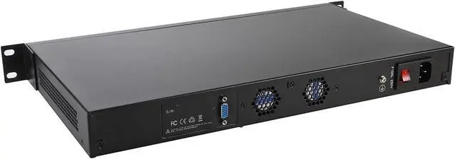 Alt view image 2 of 3 - 1U Rackmount Firewall Hardware, OPNsense, VPN, Network Security Appliance, 4417U, RS06, AES-NI, 6 x I225-V B3 2.5GbE, Console, VGA, 16G RAM, 256G SSD