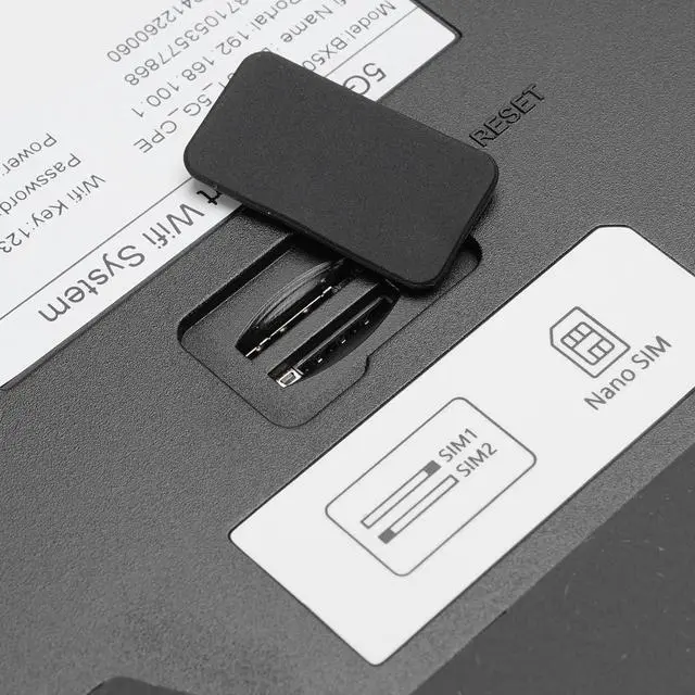 Alt view image 2 of 7 - Zunate WiFi 6 5G Router with Dual SIM Card Slots, 4.67Gbps Speed 8 Built in Antennas OFDMA MU MIMO 2.5G WAN Port for Home Gaming Streaming (US Plug)