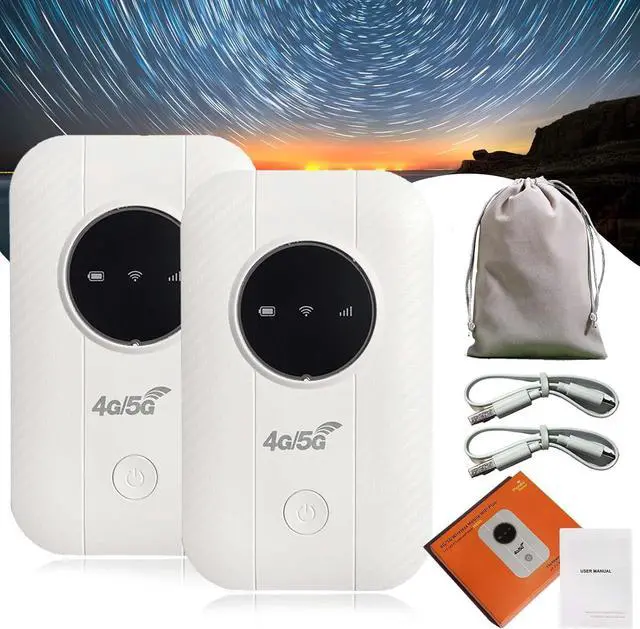 Main image of Internet in Your Pocket, Free WiFi Router Pocket 5G, High Speed Smart Router for Anywhere (2pcs)