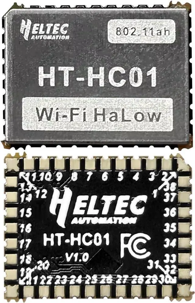 Main image of Wi-Fi HaLow Module HT-HC01 IEEE 802.11ah Standard 902-928MHz 1-2KM Long-Range Transmission Sub 1GHz Dual Band 24GHz Wi-Fi Mesh Wireless Access IoT Low Power Consumption Device (5)