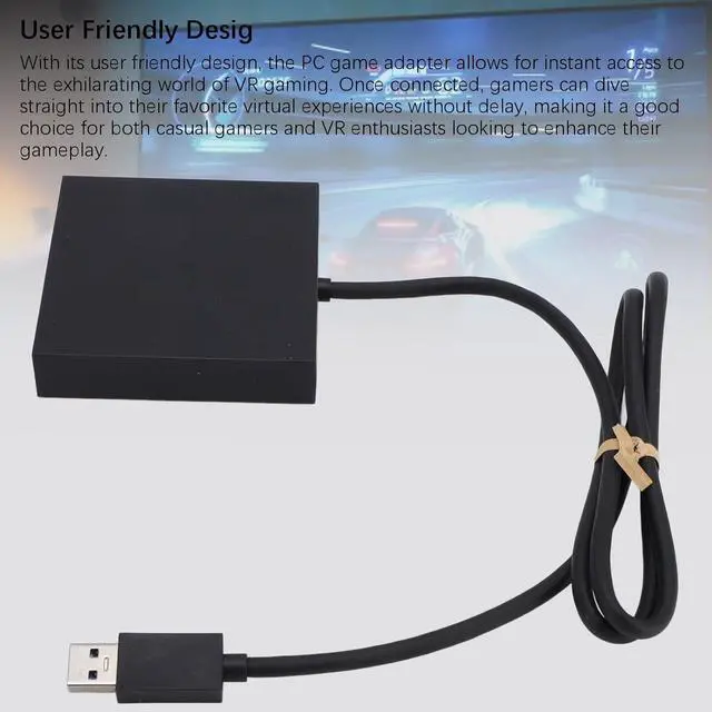 Alt view image 7 of 7 - PS VR2 PC Adapter, PC Game Adapter Compatible with PS VR2, Computer Gaming Adapter, PS VR2 Accessories Kit (US Plug)