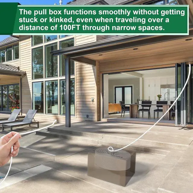 Alt view image 2 of 5 - Adoreen Bulk Cat 6 Ethernet Cable 1000 Ft White, Easy Pull Box, 24AWG CCA, 10Gbps 550Mhz, POE,Soft Flexible Smooth UTP Internet Network Cable-Running FT Count