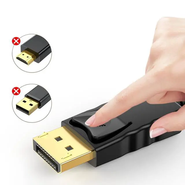 Alt view image 6 of 7 - DisplayPort to VGA Cable 6 FT, 10-Pack Display Port DP to VGA Adapter Cord Male to Male HD Video 1080P for Computer, Monitor, TV, Projector