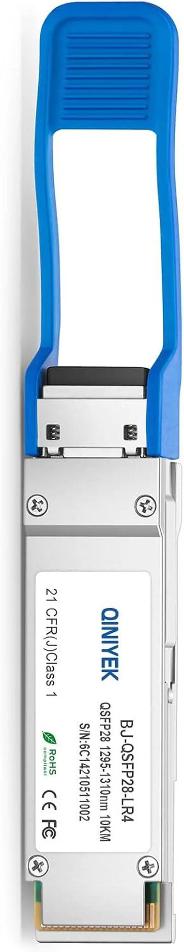 Alt view image 3 of 7 - 100GBASE-LR4 QSFP28 Module LC SingleMode Transceiver,100G QSFP28 Transceiver Module,Compatible with Mellanox MMA1L10-CR (SMF,LWDM,10km,DDM)