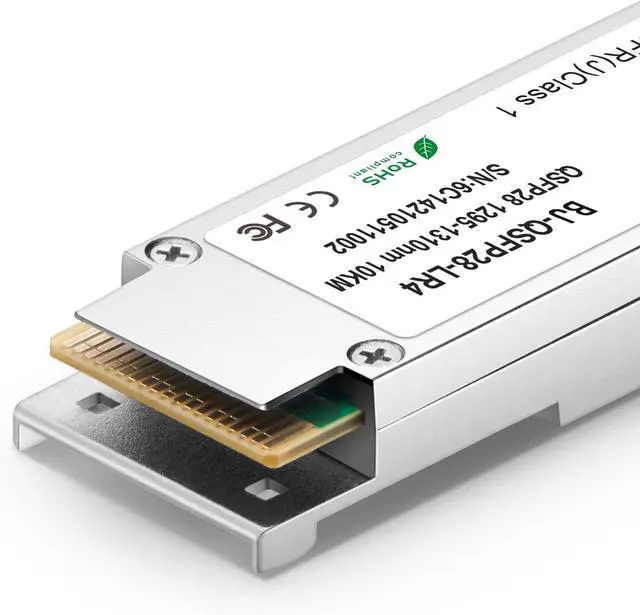 Alt view image 5 of 7 - 100GBASE-LR4 QSFP28 Module LC SingleMode Transceiver,100G QSFP28 Transceiver Module,Compatible with Mellanox MMA1L10-CR (SMF,LWDM,10km,DDM)