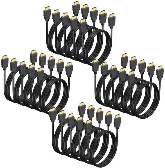 Main image of 6.6FT HDMI Cable 20-Pack, Shielded 4K HDMI Cord, Gold-Plated HDMI to HDMI Cable 120Hz ARC&CL3 Rated, HDCP 2.2, 3D HDR| for Docking Station, PC,Monitor, Switch, Splitter, PS5, PS4, Xbox, TV, Soundbar