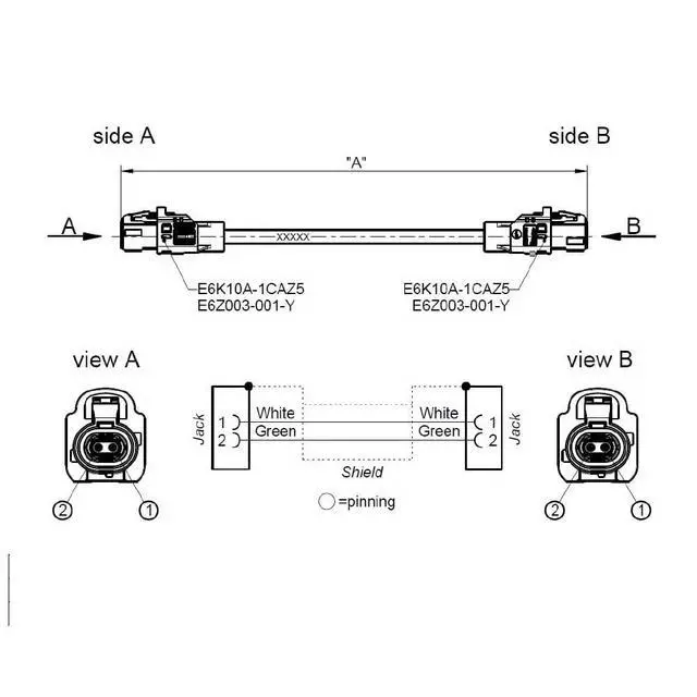 Alt view image 4 of 6 - E6K10A-1CAZ5-ZFemale to E6K10A-1CAZ5-ZFemale H-MTD Ethernet Cable GG2Speed251 (E6K10D-1CAZ5 to E6K10A-1CAZ5*4, 0.5M)
