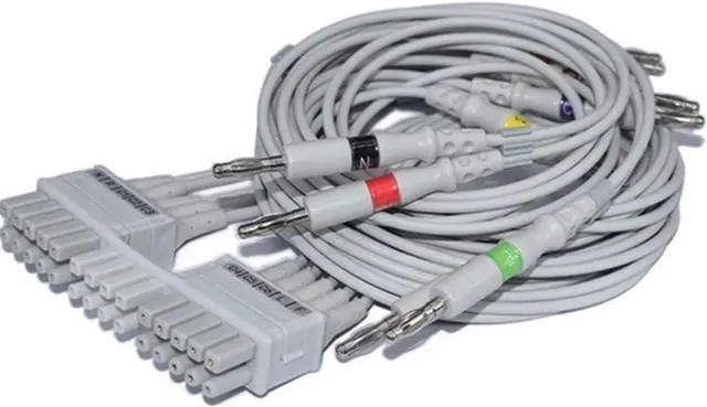 Main image of 10 Leads CableCompatible with Mortara ELI150C, ELI230, ELI250C, ELI350, 3m Length