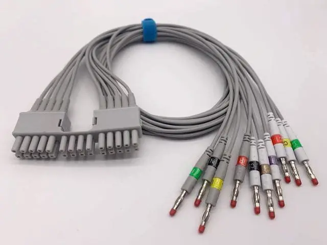 Alt view image 2 of 4 - 10 Leads CableCompatible with Mortara ELI150C, ELI230, ELI250C, ELI350, 3m Length