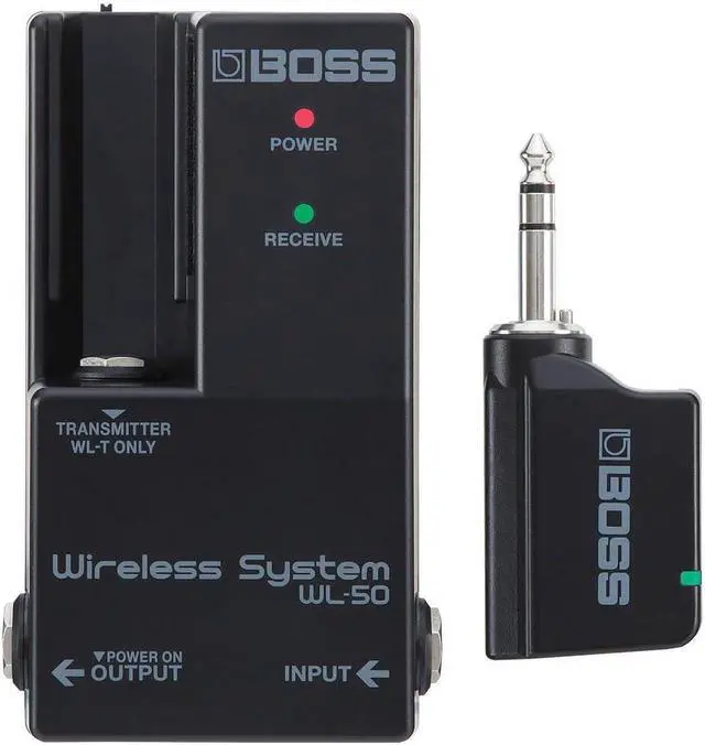 Alt view image 3 of 5 - BOSS WL-50 Guitar Wireless Virtual Cable for Pedalboards | Plug-and-Play Wireless System in a Pedal-Size Format | for Guitar, Bass and Other Electronic Instruments | Built-in Cable Tone Simulation