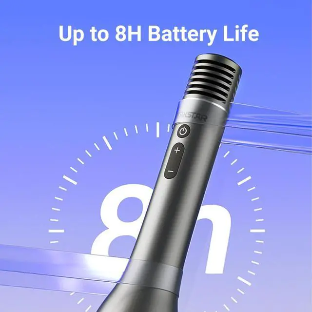 Alt view image 7 of 7 - TAKSTAR Bluetooth Microphone Karaoke Wireless Mic & Voice Amplifier Microphone with Speaker, 4 Sound Effects & TF Card, 12W Portable Handheld Mic for Meeting Outdoors Speech Party Teaching(DA12)