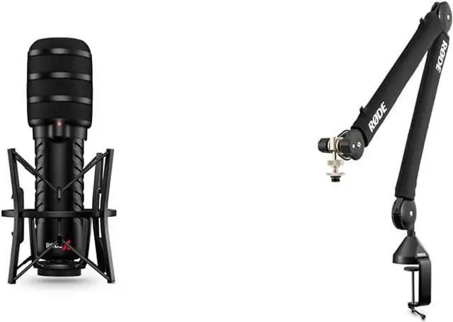 Main image of Rode XDM-100 USB Dynamic Microphone & PSA1+ Desk-Mounted Broadcast Microphone Boom Arm