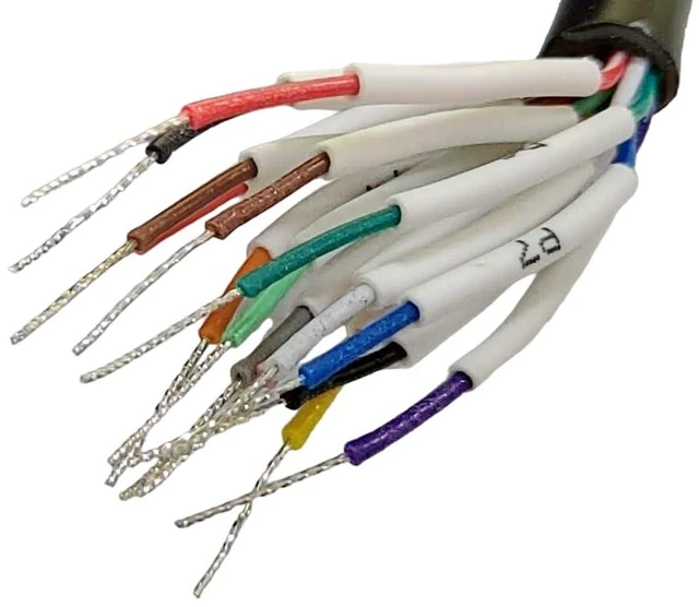 Alt view image 3 of 5 - Compucableplususa.com Best Industrial Serial HD DB15 High Density D-Sub 15 Pin RS232 Serial Cable with Bare Wire - 28 AWG with Black PVC Jacket (Male, 10 Feet)
