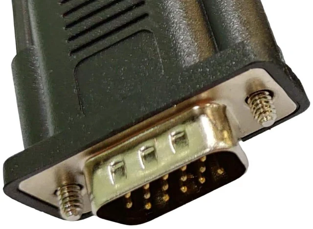 Alt view image 2 of 5 - Compucableplususa.com Best Industrial Serial HD DB15 High Density D-Sub 15 Pin RS232 Serial Cable with Bare Wire - 28 AWG with Black PVC Jacket (Male, 10 Feet)