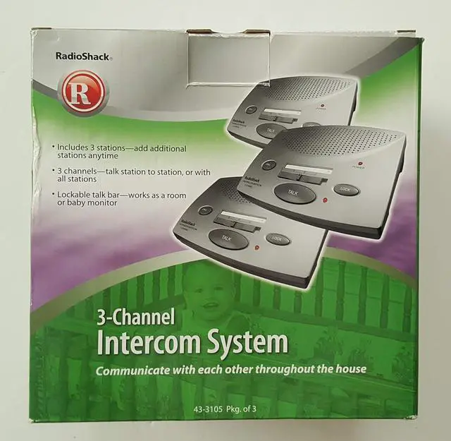 Main image of RadioShack Advanced 3-Station/3-Channel FM Wireless Intercom (43-3105)
