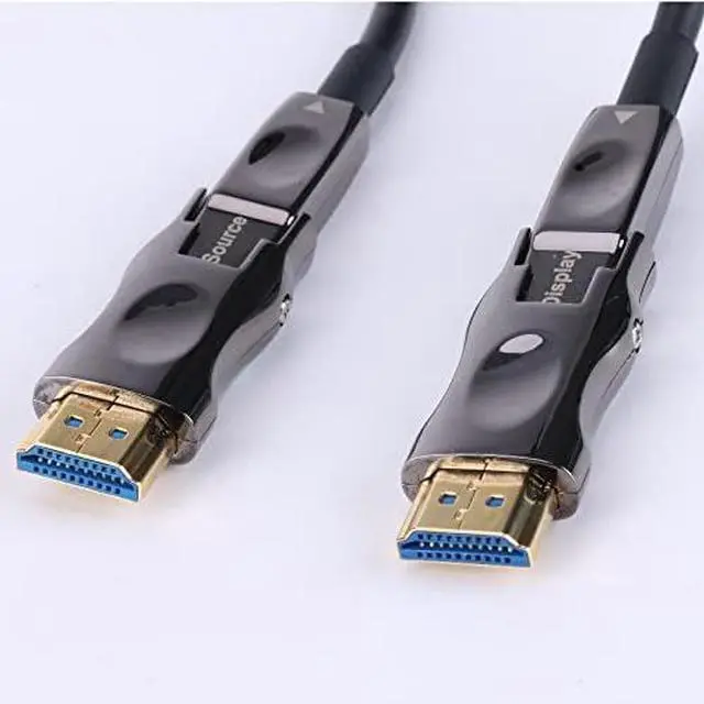 Alt view image 2 of 7 - Pacroban 25ft Fiber Optic HDMI Cable with Detachable Connectors, 4K@60Hz 4:4:4, 18Gbps Active Optical HDMI Cord, Micro HDMI Compatible, Slim in-Wall Cable for TV, Projector, Monitor, Gaming Console