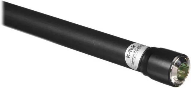 Alt view image 2 of 2 - K-Tek 2'.4" to 5'.9" 3-Section Aluminum Avalon Series Boom Pole with Internal Coiled Cable, Nuetrik Female XLR with Swit, Bottom Exit