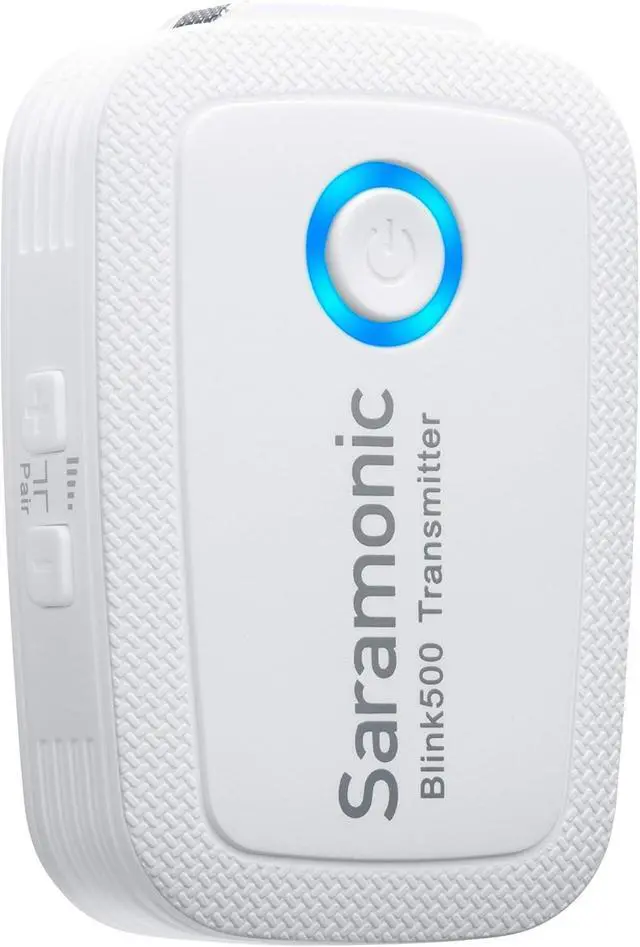 Alt view image 5 of 7 - Saramonic Ultracompact 2.4 GHz 2-Person Wireless Clip-On Mic System w/Lavs for Cameras & Mobile (Blink 500 B2), White,2X TX - TRS/TRRS, BLINK500B2W