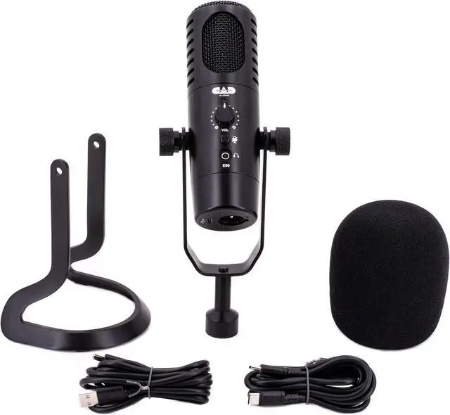Alt view image 4 of 7 - CAD Audio E90 Dynamic Front-Address Broadcast Microphone  XLR & USB-C Outputs