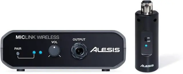 Alt view image 2 of 4 - Alesis MicLink Wireless | Digital Wireless Microphone Adapter with 60-foot Range (2.4GHz, 14 channels)