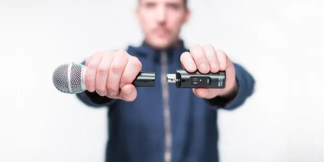 Alt view image 4 of 4 - Alesis MicLink Wireless | Digital Wireless Microphone Adapter with 60-foot Range (2.4GHz, 14 channels)