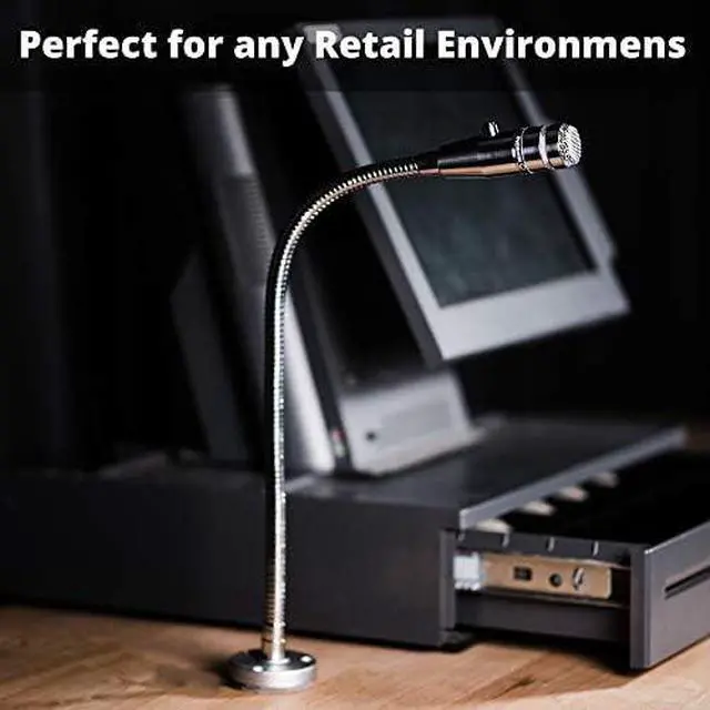 Alt view image 3 of 4 - REBUILD SKILLS RBX-515SBG-18X Replaces Shure 515SBG-18X. Push-to-Talk Microphone for Paging in Restaurants, Grocery Stores. Includes 20" gooseneck, Mount, & Attached 6½ Cord for Your Best Connector.