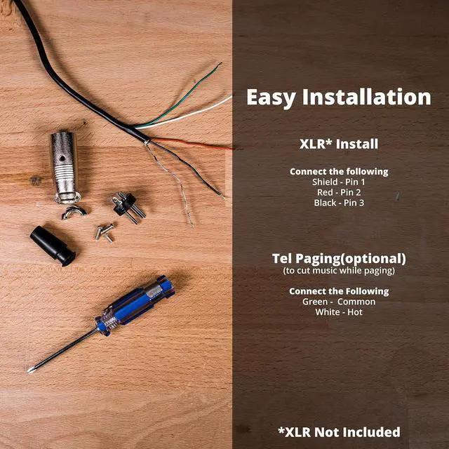 Alt view image 4 of 4 - REBUILD SKILLS RBX-515SBG-18X Replaces Shure 515SBG-18X. Push-to-Talk Microphone for Paging in Restaurants, Grocery Stores. Includes 20" gooseneck, Mount, & Attached 6½ Cord for Your Best Connector.
