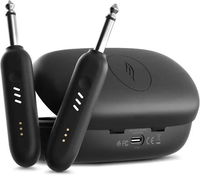 Alt view image 4 of 6 - Enya WB1 Wireless Guitar System, UHF 3.0 Audio Wireless Guitar Transmitter and Receiver for Electric Instrument Wireless Transmitter Receiver for Acoustic Electric Guitar Bass