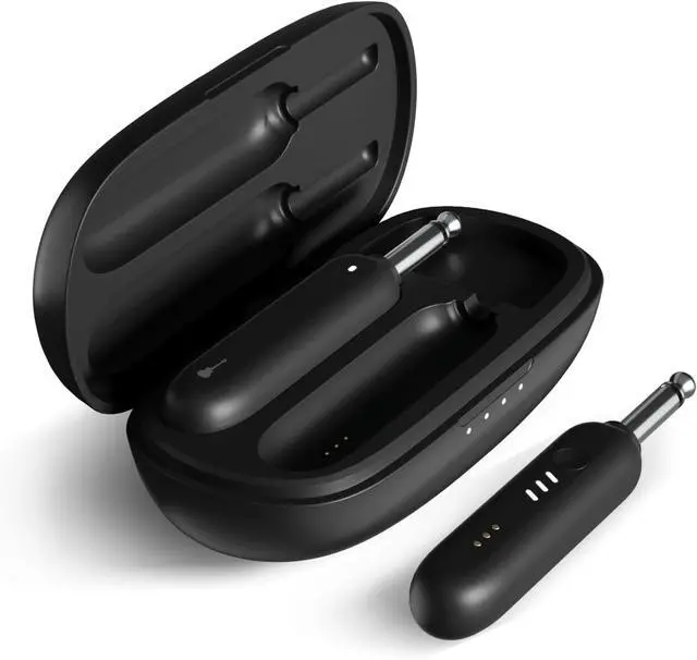Alt view image 3 of 6 - Enya WB1 Wireless Guitar System, UHF 3.0 Audio Wireless Guitar Transmitter and Receiver for Electric Instrument Wireless Transmitter Receiver for Acoustic Electric Guitar Bass