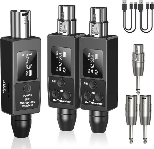 thumbnail image 2 of Wireless XLR Transmitter & Receiver - 2.4GHz Wireless Microphone System With 48v 2 of 11