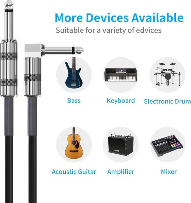 Alt view image 7 of 7 - 5.8Ghz Wireless Guitar Transmitter Receiver Bundle with AITONE 15 feet Instrument Cable