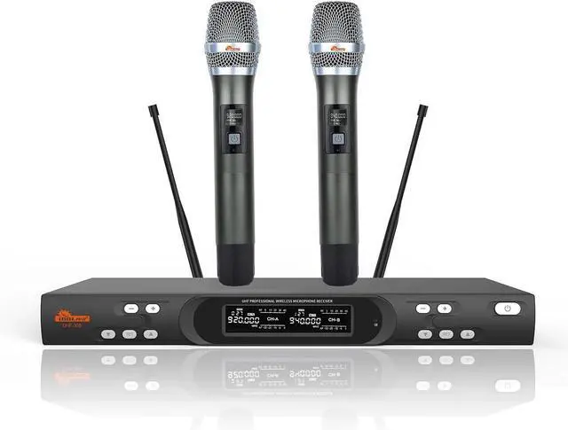 Main image of IDOLPRO UHF-308 Professional Dual Wireless Microphones Karaoke System with Free Interference