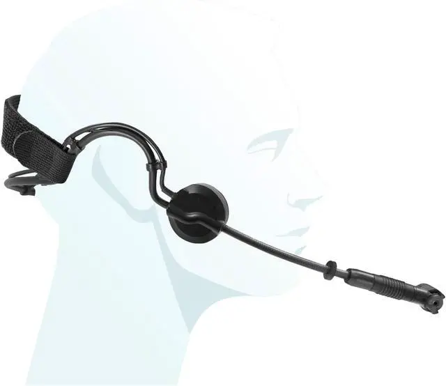 Alt view image 2 of 4 - Professional Headworn Condenser Microphone with Mini 3 Pin XLR TA3F Plug, Flexible Gooseneck Boom, Noise-Cancelling Windscreen, 2M Cable for Speaking, Singing and Stage Performances