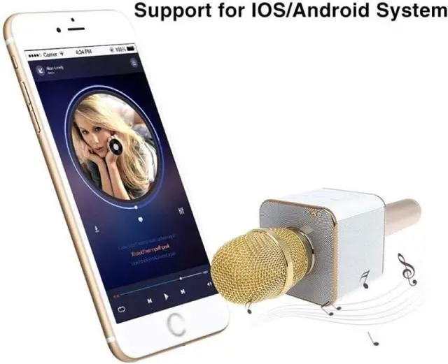 Alt view image 3 of 7 - Microphone Newest High Qulity for Q7 Handheled Ktv Karaoke Microphone Mic Speaker for Phone Pc