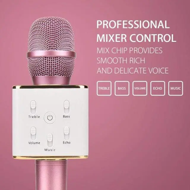 Alt view image 2 of 7 - Microphone Newest High Qulity for Q7 Handheled Ktv Karaoke Microphone Mic Speaker for Phone Pc