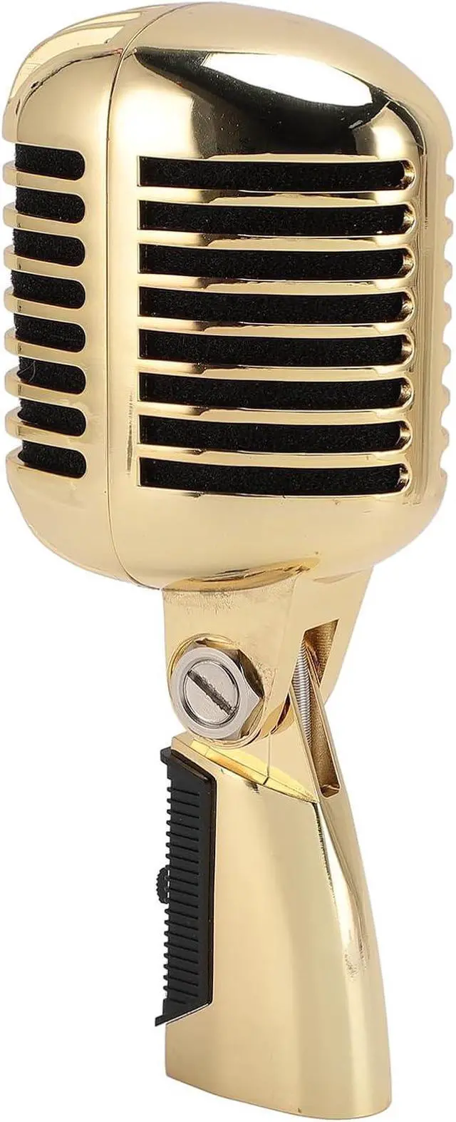 Main image of Retro Dynamic Vocal Microphone, Professional Classic Microphone with Self Tensioning Rack, Old Vintage Cardioid Mic for Live Performance Karaoke (Bluetooth not supported)