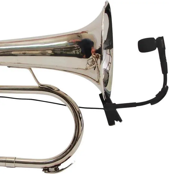 Alt view image 3 of 3 - Dual Instrument Wireless Microphone System for Saxophone Trumpet Wireless Wind Instrument with 2 WB98H/C - Instrument Microphone Clip-on Condenser, 2 Beltpack Transmitter, Long Range 490ft, Black