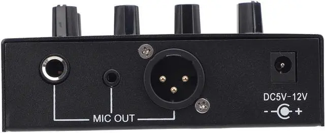 Alt view image 7 of 7 - Microphone Preamp Gain Mic Booster, 48V XLR Balanced Dynamic and Condenser Mic Preamp for Recording Studio Live Streaming