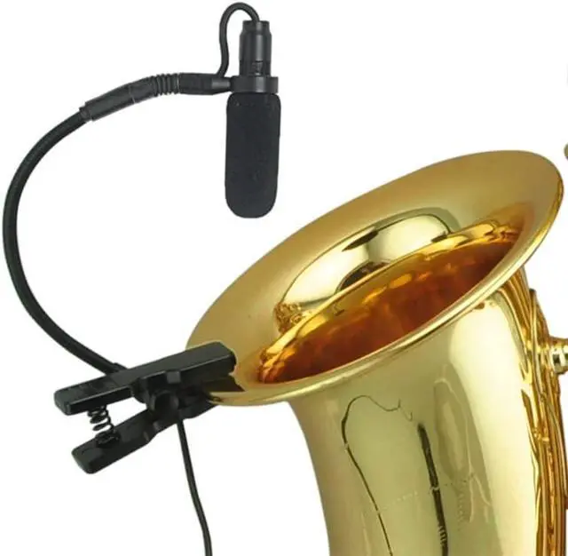 Alt view image 2 of 6 - IM80-SA Musical Instrument Microphone for Saxophone Condenser Gooseneck Mike for AKG Wireless Microphone Transmitter with Saxophone Clip
