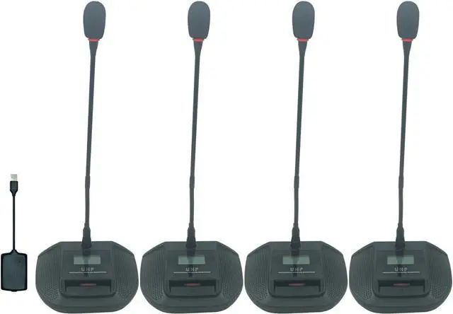 Main image of Wireless Gooseneck Microphone for Desktop Conferencing,USB Receiver Distance up to 132 Feet,Plug-and-Play,Compatible with a Variety of System Software,Suitable for Skype,YouTube,Streaming