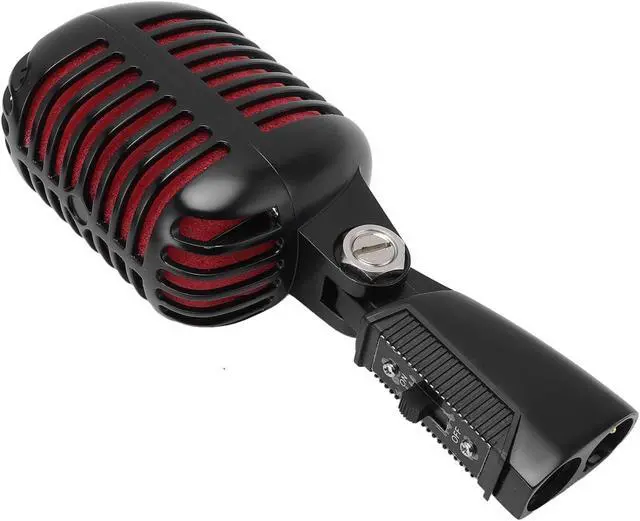 Alt view image 2 of 7 - Dpofirs Dynamic Microphone with Rugged Design and Cardioid Pickup - Studio Quality Sound for Live Performances and Singing, Plug and Play, Shockproof Structure (Black)