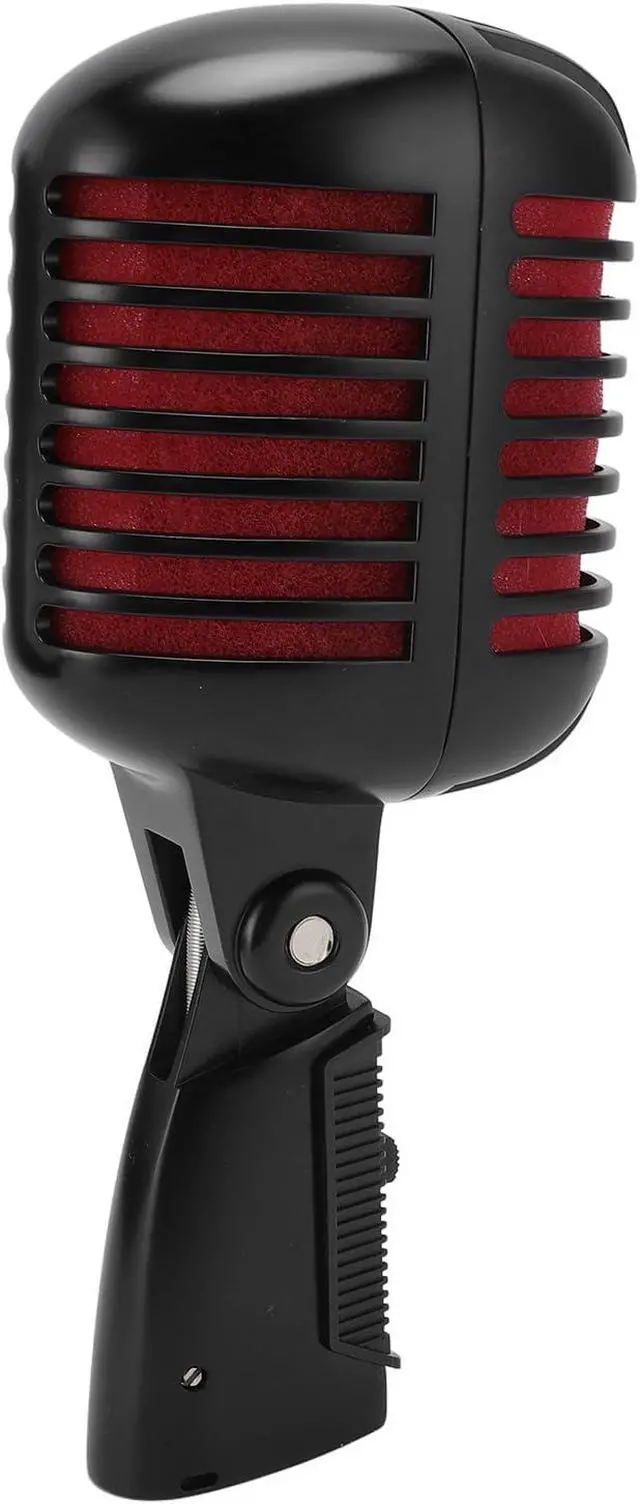Alt view image 4 of 7 - Dpofirs Dynamic Microphone with Rugged Design and Cardioid Pickup - Studio Quality Sound for Live Performances and Singing, Plug and Play, Shockproof Structure (Black)