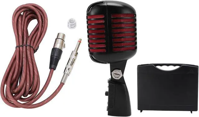 Alt view image 5 of 7 - Dpofirs Dynamic Microphone with Rugged Design and Cardioid Pickup - Studio Quality Sound for Live Performances and Singing, Plug and Play, Shockproof Structure (Black)