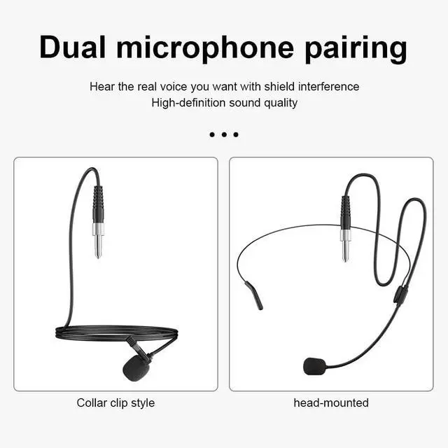 Alt view image 6 of 7 - ST-102 4-Channel Wireless Microphone System, UHF Wireless Microphone kit with 4 Bodypacks and 4 Headsets Mics, auto-scan, 200-foot Coverage, for Singing, Karaoke, DJs, Churches